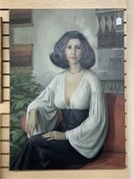 1977 Oil painting of a Woman 21" x 36"