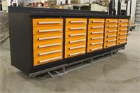 TMG Industrial 10Ft 30-Drawer Work Bench w/Keyed