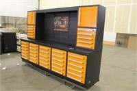 TMG Industrial 10ft 30-Drawer Workbench Cabinet