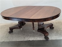 Antique classical mahogany banquet table 1820-1825