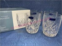 Set of 4 Marquis Waterford Brookside glasses