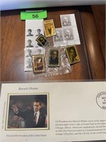 PRESIDENT OBAMA FIRST DAY COVER/ BLACK HERITAGE