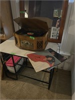 RECORD PLAYER AND AUTOGRAPHED RECORD JEAN CARN