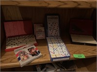 LOT OF DOMINOS PLAYING CARDS ETC