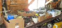 (9) Boxes of garage items including Kellam's