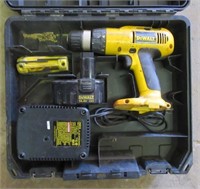 DeWalt 14.4 volt drill with battery and charger.
