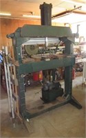 Large industrial homemade press with hydraulic