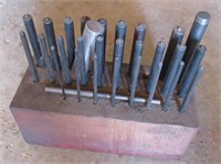 Collection of various size punches.