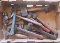 Collection of various style hammers.