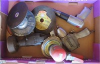 Collection of various air tools with grinding