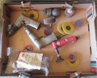 (3) Air tools with trailer ball and various