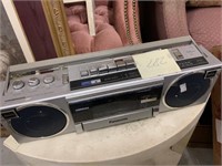 Radio with cassette player