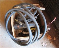 Garage items including hydraulic hose, Craftsman