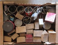 Collection of hardware, bolts, screws, etc.
