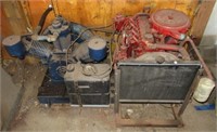 Homemade air compressor with Isuzu gas powered