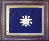 FRAMED DE ZAVALA TEXAS FLAG