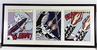 ROY LICHTENSTEIN "AS I OPENED FIRE" TRIPTYCH