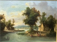 "Dutch Village With River"