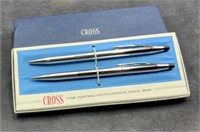 Cross Silver Pen and Pencil Set