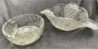 Two Lead Crystal Bowls