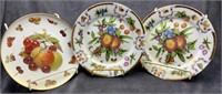 Three Decorative Fruit Plates
