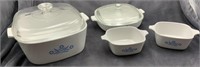 Two Covered Casseroles, Two Open Bowls