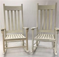 White Rocking Chair Pair Project