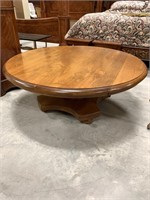 Pedestal Wood Coffee Table