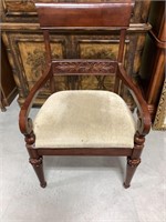 Carved Wood Hitchcock Style Chair