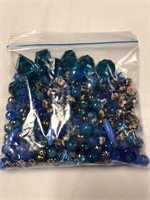 Lot of blue green beads