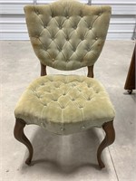 Vintage Tufted Upholstered Chair