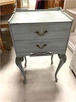 Hand Painted Wood Flatware Chest