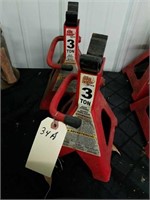 PAIR OF 3 TON BIG RED JACK STAND