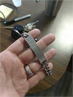 Nickel silver man's bracelet