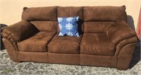 Brown Upholstered Sofa Couch WFA