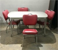 Retro Dining Table w 4 Chairs W13C