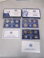 U.S. Mint 1999 Proof Quarter & Full 2000 Proof