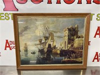 Ship framed picture