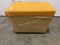 Cloth Covered Wood Storage Chest