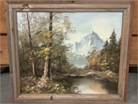 Original Painting in 24.5x29" Wood Frame
