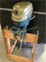 7 1/2 HP Scott-Atwater Boat Motor & Stand