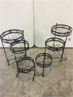 (2) Three Tiered Plant Stands