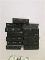 Lot of DVD Drives - All Power On w/ Responsive