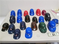 Large Lot of Mini MLB Baseball Helmets