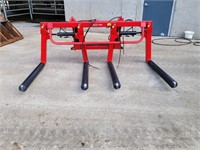 Double Round Bale Carrier - 3pt Hitch Mount