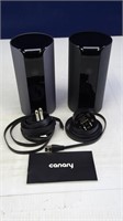 (2) Canary Brand Live Motion Activated Cameras