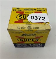 Western Super X 28 gauge 25 count ammo