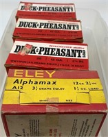 4 boxes 12 gauge 6 shot duck and pheasant ammo