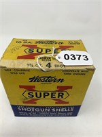 Western Super X 4 shot vintage box  10 gauge ammo
