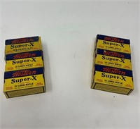 6 boxes Western Super X 22 LR vintage boxes ammo